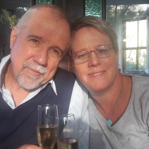 Husband and wife in love; Chris and Suzanne